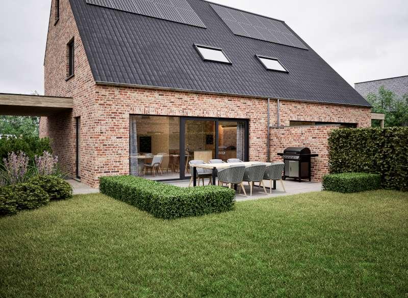 Halfopen woning - achterzijde