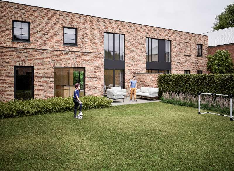 Gesloten woning - industriële architectuur